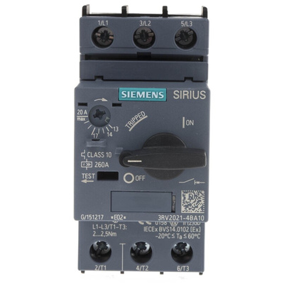 Siemens 14 → 20 A SIRIUS Motor Protection Circuit Breaker