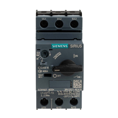 Siemens 27 → 32 A SIRIUS Motor Protection Circuit Breaker, 690 V