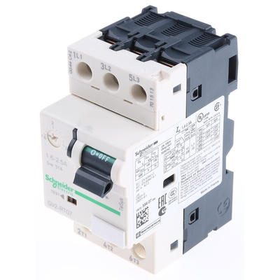 Schneider Electric 1.6 → 2.5 A TeSys Motor Protection Circuit Breaker