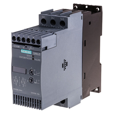 Siemens Soft Starter, Soft Start, 11 kW, 400 V ac, 3 Phase, IP20