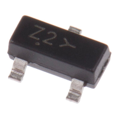 onsemi, 5.1V Zener Diode 6% 300 mW SMT 3-Pin SOT-23