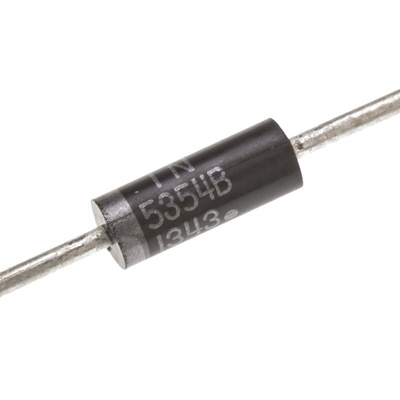 onsemi, 17V Zener Diode 5% 5 W Through Hole 2-Pin DO-15