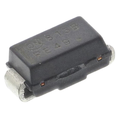 onsemi, 3.3V Zener Diode 5% 1.5 W SMT 2-Pin SMA