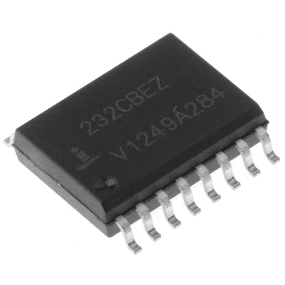 Renesas Electronics ICL232CBEZ Line Transceiver, 16-Pin SOIC W