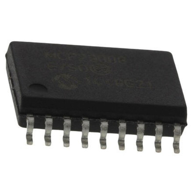 Microchip 8-Channel I/O Expander I2C, Serial 18-Pin SOIC, MCP23008-E/SO