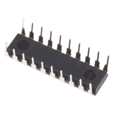 Texas Instruments SN74HC240N Octal-Channel Buffer & Line Driver, 3-State, Inverting, 20-Pin PDIP