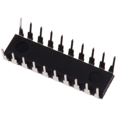 Texas Instruments SN74HC244N Octal-Channel Buffer & Line Driver, 3-State, 20-Pin PDIP