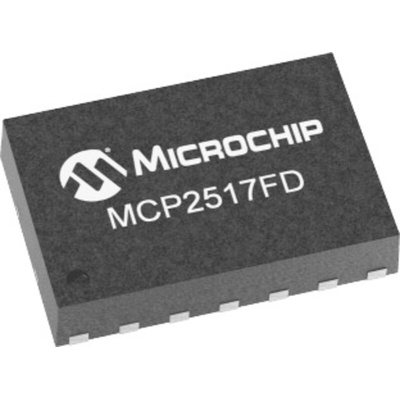 Microchip MCP2517FD-H/JHA, CAN Controller 8Mbps CAN 2.0B, 14-Pin VDFN