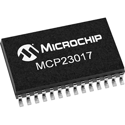 Microchip 16-Channel I/O Expander I2C 28-Pin SSOP, MCP23017T-E/SS