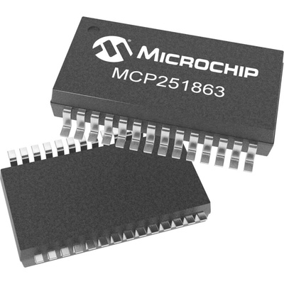 Microchip MCP251863T-E/SS, CAN Transceiver 5Mbps CAN 2.0B, CAN FD
