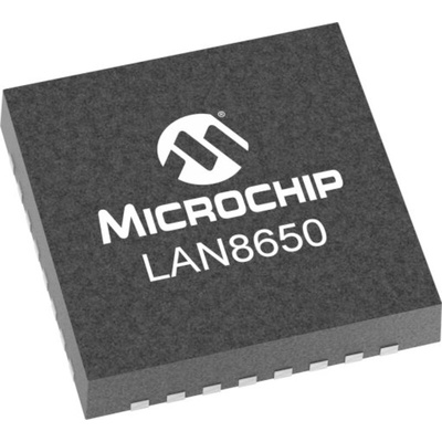 Microchip LAN8650B0-E/LMX, Ethernet Controller, 10Mbit/s SPI, SPI, 2.5 V, 32-Pin 32-VQFN