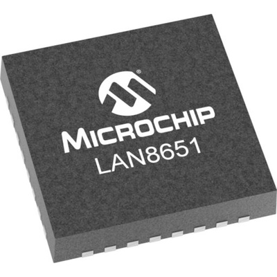 Microchip LAN8651B0-E/LMX, Ethernet Controller, 10Mbit/s SPI, SPI, 2.5 V, 32-Pin 32-VQFN