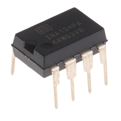 Texas Instruments INA134PA Differential Line Receiver, 8-Pin PDIP