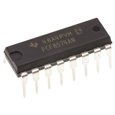 Texas Instruments 8-Channel I/O Expander I2C, SMBus 16-Pin PDIP, PCF8574AN