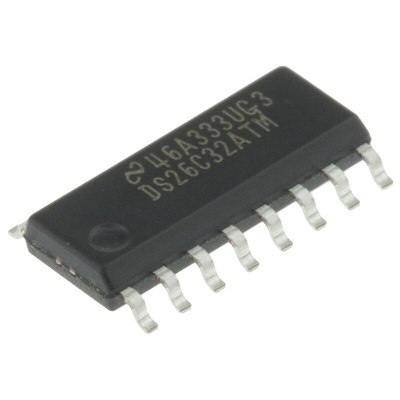 Texas Instruments DS26C32ATM/NOPB Line Receiver, 16-Pin SOIC