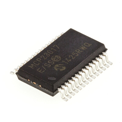 Microchip 16-Channel I/O Expander I2C 28-Pin SSOP, MCP23017-E/SS