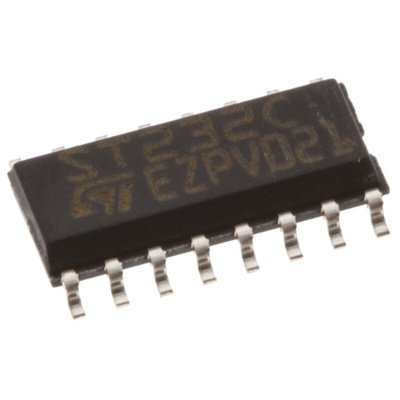 STMicroelectronics ST232CDR Line Transceiver, 16-Pin SOP