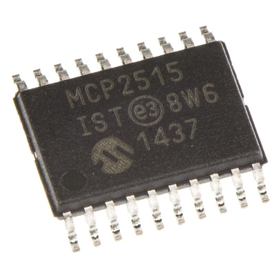 Microchip MCP2515-I/ST, CAN Controller 1Mbps CAN 2.0B, 20-Pin TSSOP