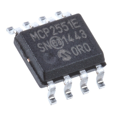 Microchip MCP2551-E/SN, CAN Transceiver 1Mbps ISO 11898, 8-Pin SOIC
