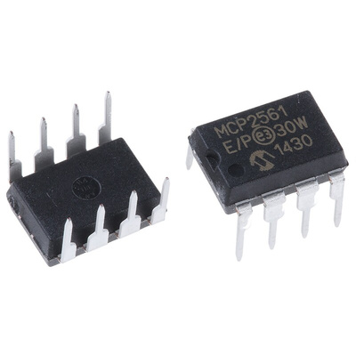 Microchip MCP2561-E/P, CAN Transceiver 1Mbps IEC 61000-4-2, 8-Pin PDIP