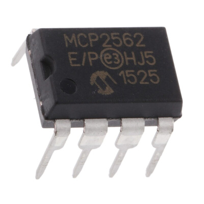 Microchip MCP2562-E/P, CAN Transceiver 1Mbps IEC 61000-4-2, 8-Pin PDIP