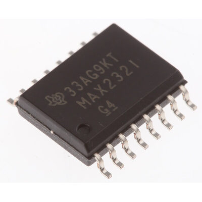 Texas Instruments MAX232IDW Line Transceiver, 16-Pin SOIC
