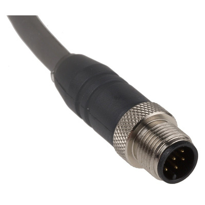 Alpha Wire, Alpha Connect Series, Straight M12 to Unterminated Cordset, 8 Core 3m Cable