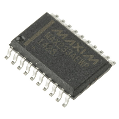 Maxim Integrated MAX233AEWP+G36 Line Transceiver, 20-Pin SOIC