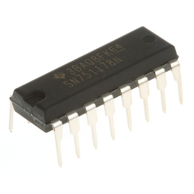 Texas Instruments SN751178N Line Transceiver, 16-Pin PDIP