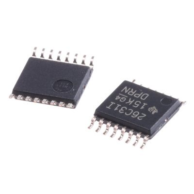 Texas Instruments AM26C31IPW Line Transmitter, 16-Pin TSSOP