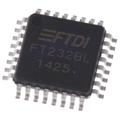 FTDI Chip FT232BL-REEL, USB to Serial UART, 32-Pin LQFP