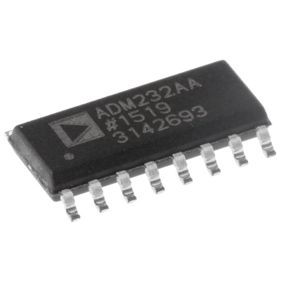 Analog Devices ADM232AARNZ Line Transceiver, 16-Pin SOIC