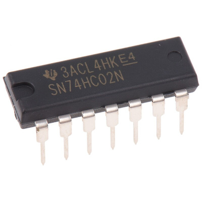 Texas Instruments SN74HC02N, Quad 2-Input NOR Logic Gate, 14-Pin PDIP