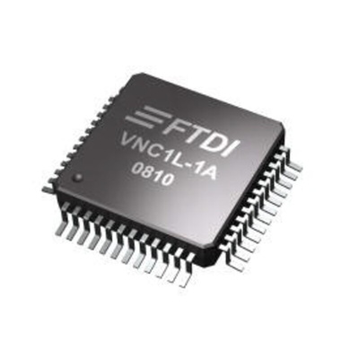 FTDI Chip VNC1L-1A-TRAY, USB Controller, 48-Pin LQFP