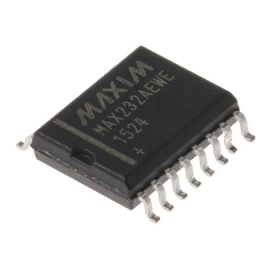 Maxim Integrated MAX232AEWE+ Line Transceiver, 16-Pin SOIC W