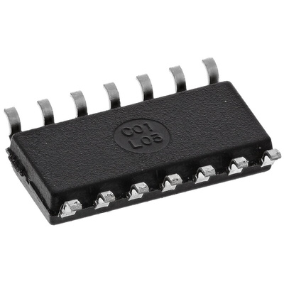 Texas Instruments SN74LVT125D, Quad-Channel Non-Inverting 3-State Buffer, 14-Pin SOIC