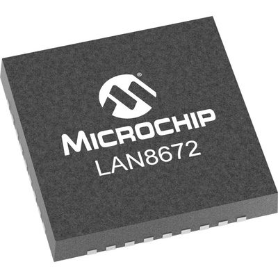 Microchip 8-Channel Physical Layer Transceiver, LAN8672B1-E/LNX