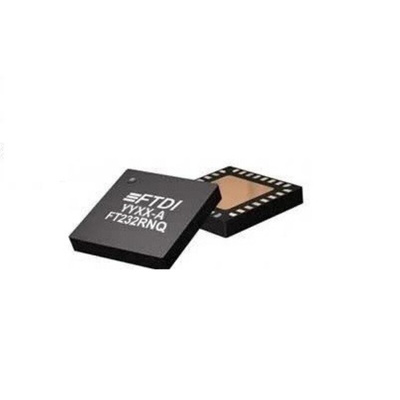 FTDI Chip FT232RNQ-TRAY, USB to Serial UART, 28-Channel, 3.14Mbps, USB 2.0