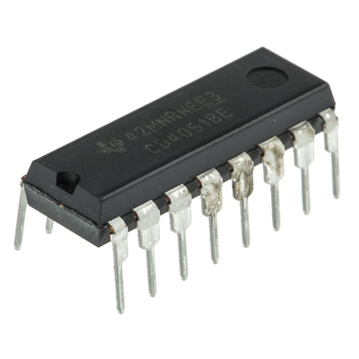 Texas Instruments CD4051BE Multiplexer Single 8:1 12 V, 15 V, 18 V, 5 V, 9 V, 16-Pin PDIP