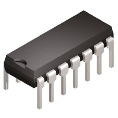 Texas Instruments SN74LS393N 4-stage Through Hole Binary Counter LS, 14-Pin PDIP
