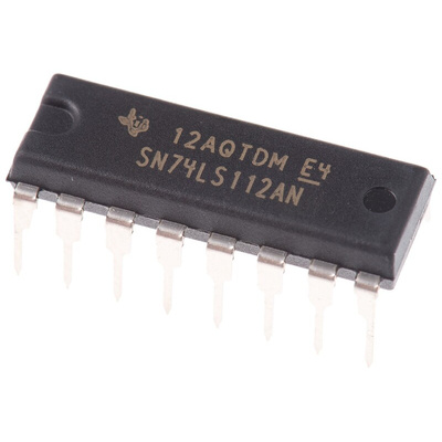 Texas Instruments SN74LS112AN Dual JK Type Flip Flop IC, 16-Pin PDIP