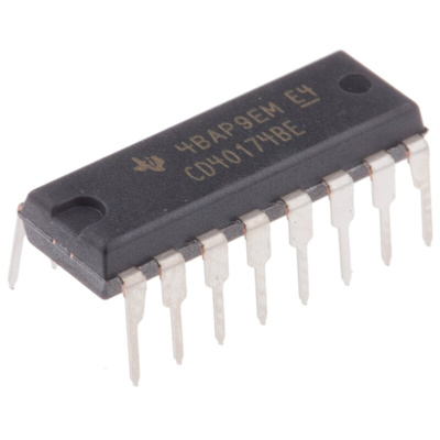 Texas Instruments CD40174BE Hex D Type Flip Flop IC, 16-Pin PDIP