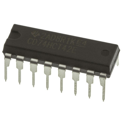 Texas Instruments CD74HCT42E, Decoder, 16-Pin PDIP