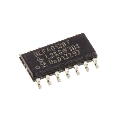 Nexperia HEF4013BT,652 Dual D Type Flip Flop IC, 14-Pin SOIC
