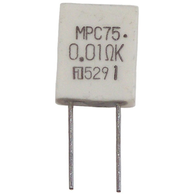 Fukushima Futaba 10mΩ Metal Plate Metal Plate Resistor 5W ±10% MPC75 0R01 K