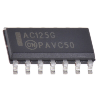 onsemi MC74AC125DG, Quad-Channel Non-Inverting Schmitt Trigger 3-State Buffer, 14-Pin SOIC