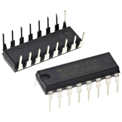 Texas Instruments SN74HC4040N 12-stage Through Hole Binary Counter HC, 16-Pin PDIP