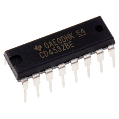 Texas Instruments CD4532BE, Encoder 8, 16-Pin PDIP
