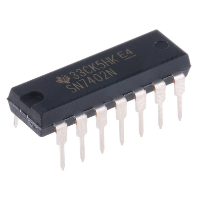 Texas Instruments SN7402N, Quad 2-Input NOR Logic Gate, 14-Pin PDIP