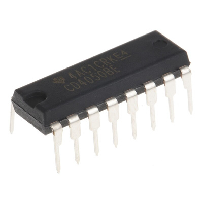 Texas Instruments CD4050BE Hex Buffer, 16-Pin PDIP